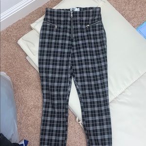 Tiger mist black plaid pants